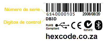 GS-911 código de barras