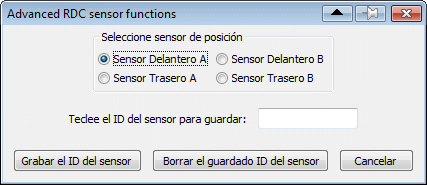 GS911 - screen RDC Sensor pantalla